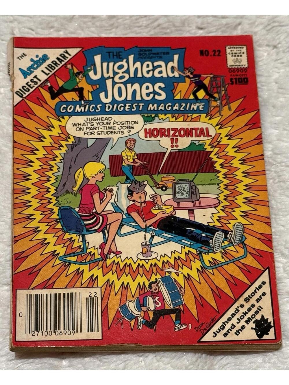 Jughead Jones Comics Digest Magazine No. 22, The Archie Digest Library 1982